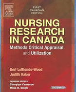 Nursing Research in Canada 1st Canadian Edition by Geri LoBiondo-Wood 9780779699551 (USED:GOOD; post its) *D6