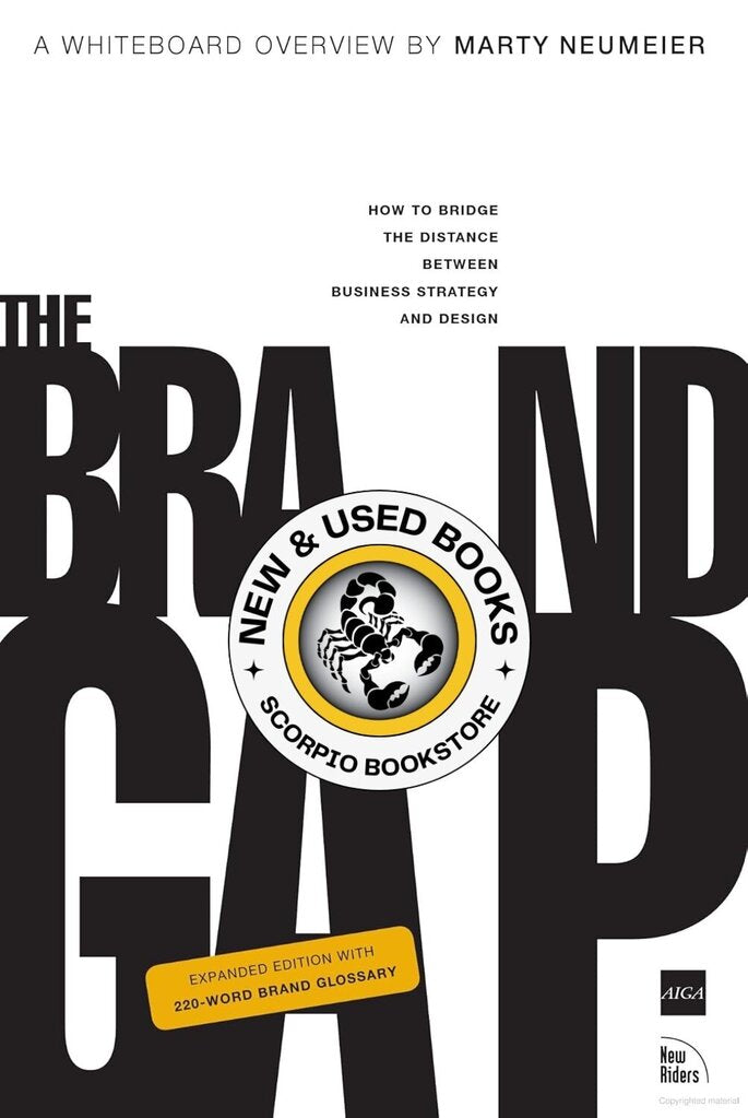 *PRE-ORDER, APPROX 4-6 BUSINESS DAYS* The Brand Gap by Neumeier 9780321348104