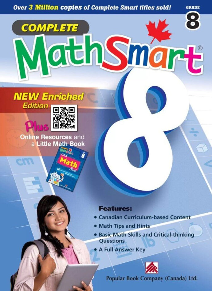 *PRE-ORDER, APPROX 3-5 BUSINESS DAYS* Complete MathSmart for Grade 8 (Enriched Edition) 9781771493338