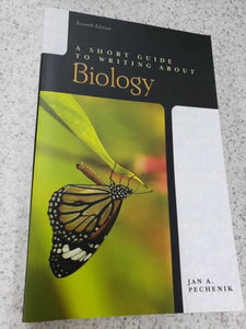 A Short Guide to Writing About Biology 7th Edition by Jan A. Pechenik 9780205667277 (USED:LIKENEW) *BC1
