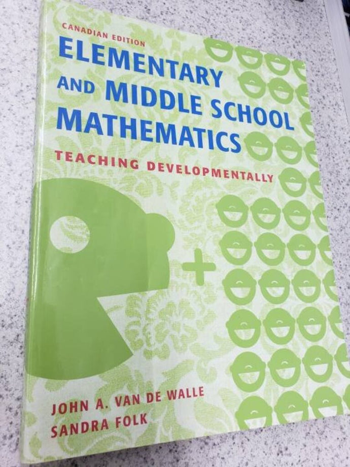 Elementary and Middle School Mathematics by John A. Van De Walle 9780205420773 (USED:GOOD; highlights and markings) *BC1