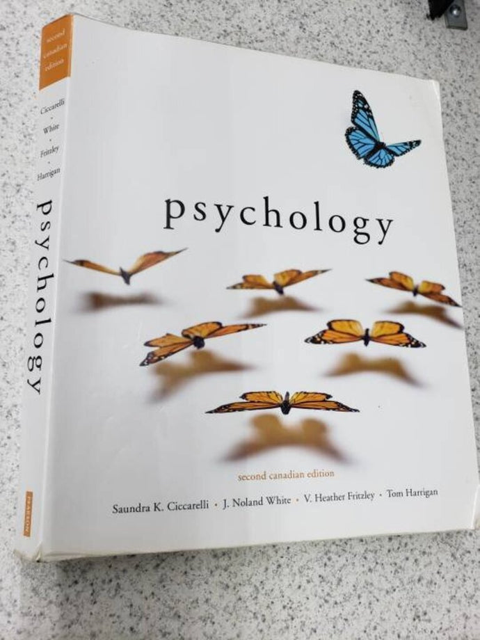 Psychology 2nd Canadian Edition by Saundra K. Ciccarelli 9780132594400 (USED:GOOD; minor wear) *BC1