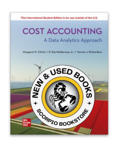 Cost Accounting A Data Analytics Approach 2024 Release + Connect by Margaret H. Christ 9781266025679 [ZZ] *119h