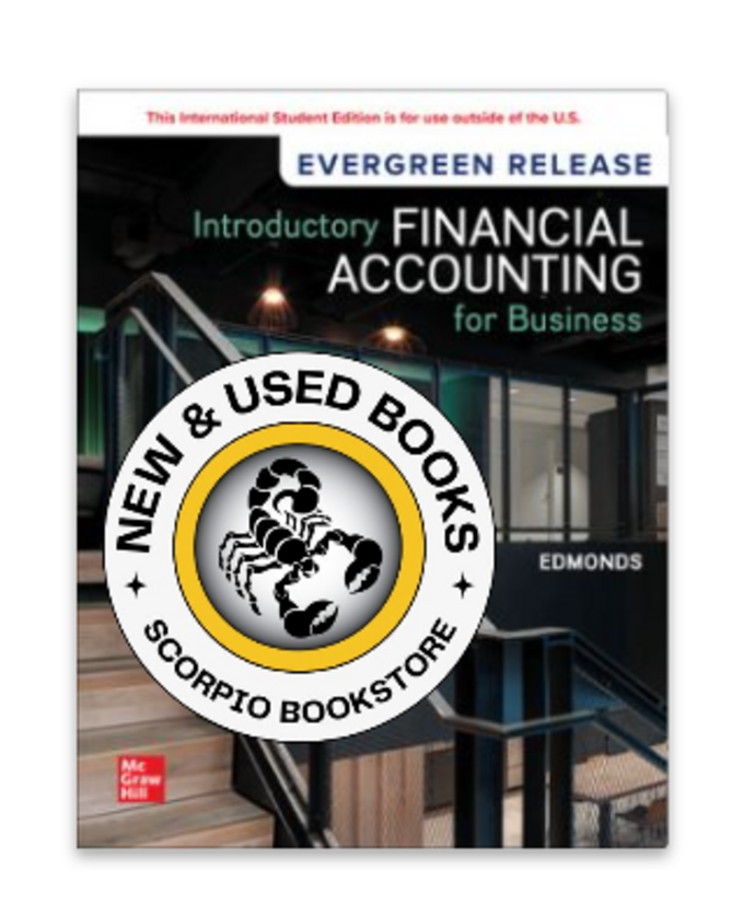 *PRE-ORDER, APPROX 7-10 BUSINESS DAYS* Introductory Financial Accounting for Business 2024 Release + Connect by Thomas P. Edmonds 9781264817337