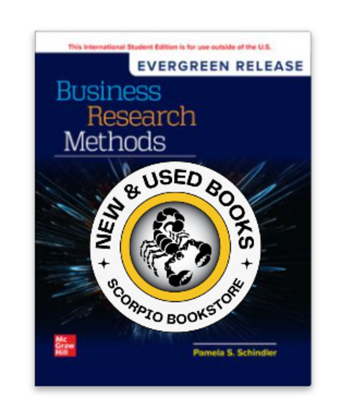Business Research Methods 2025 Release by Pamela S. Schindler 9781265213749 *115g [ZZ]