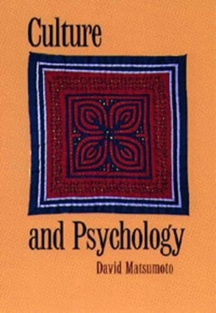 Culture and Psychology by David Ricky Matsumoto 9780534232207 (USED:GOOD; minor highlights, liquid stain) *BC2