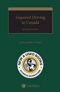 *PRE-ORDER APPROX 4-7 BUSINESS DAYS* Impaired Driving in Canada 7th Edition by Justice Joseph F. Kenkel 9780433536628 *83b [ZZ]