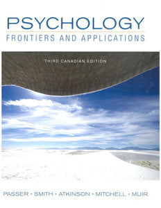 Psychology 3rd Canadian Edition by Michael W. Passer 9780070985926 (USED:ACCEPTABLE; highlights) *BC2