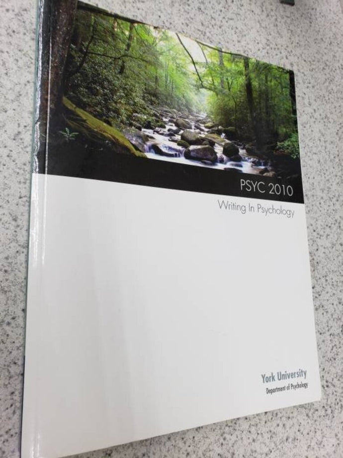 PSYC 2010 Writing in Psychology 9780176783631 (USED:LIKENEW) *BC2