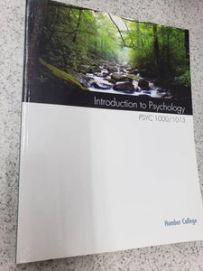 Introduction to Psychology 4th Canadian Edition Custom 9780176781781 (USED:LIKENEW) *BC1