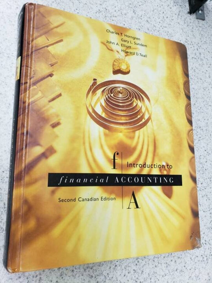 Introduction to Financial Accounting 2nd Canadian Edition by Charles T. Horngren 9780138629540 (USED:VERYGOOD) *BC2