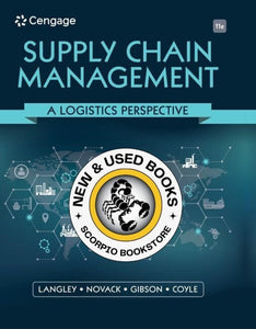 *PRE-ORDER, APPROX 4-6 BUSINESS DAYS* Supply Chain Management 11th edition by Langley Gibson Coyle 9780357442135 *FINAL SALE*