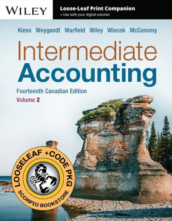 Intermediate Accounting 14th Canadian Edition Volume 2 + V1 and V2 combo WILEYPLUSNEXTGEN (MULTISEM) By Kieso LOOSELEAF PKG 9781394277711 *112e
