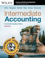 Intermediate Accounting 14th Canadian Edition Volume 2 + V1 and V2 combo WILEYPLUSNEXTGEN (MULTISEM) By Kieso LOOSELEAF PKG 9781394277711 *112e