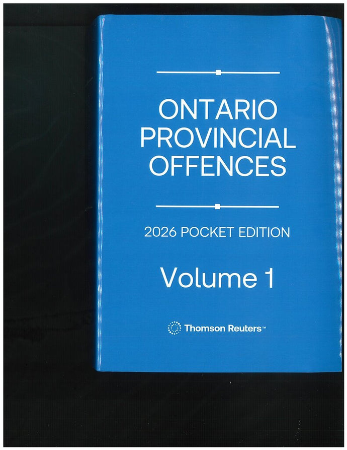 Ontario Provincial Offences 2026 Volume 1 + Volume 2 by Andre M. Popadynec POCKET EDITION 9781038215246 *88b