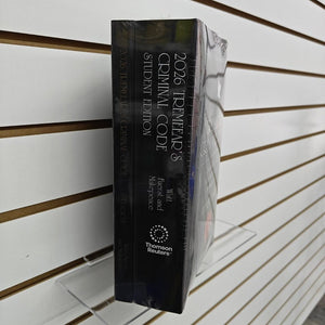 The 2026 Annotated Tremeear's Criminal Code + Proview by David Watt K.C. STUDENT EDITION 9781038216120 *88e *FINAL SALE*