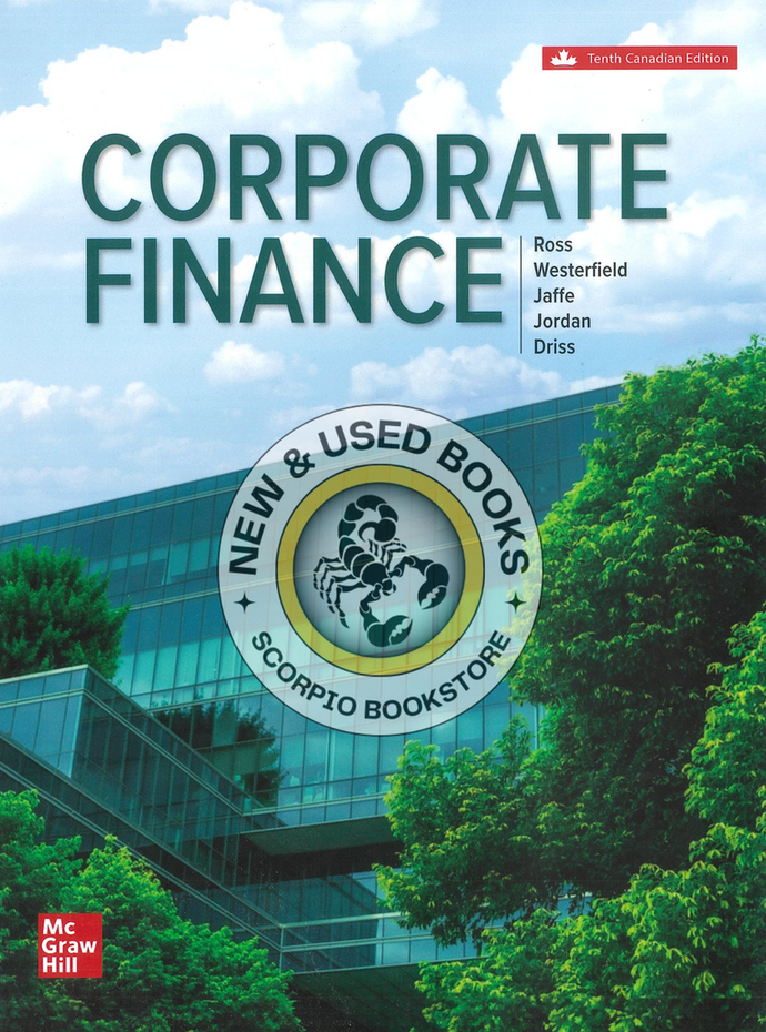 Corporate Finance 10th Edition By Stephen A. Ross 9781265658915 *119e [ZZ]
