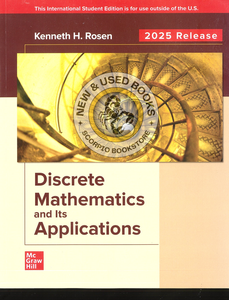 Discrete Mathematics and Its Applications 2025 Release By Kenneth H. Rosen 9781266191541 *119e
