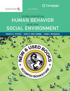 *PRE-ORDER, APPROX 4-6 BUSINESS DAYS* Empowerment Series: Understanding Human Behavior and the Social Environment 11th Edition by Charles Zastrow 9781337556477