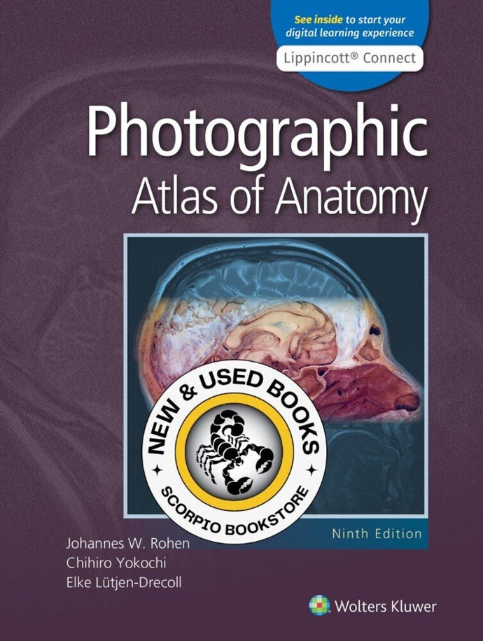 *PRE-ORDER, APPROX 2-4 BUSINESS DAYS* Photographic Atlas of Anatomy 9th Edition by Johannes W. Rohen 9781975151348