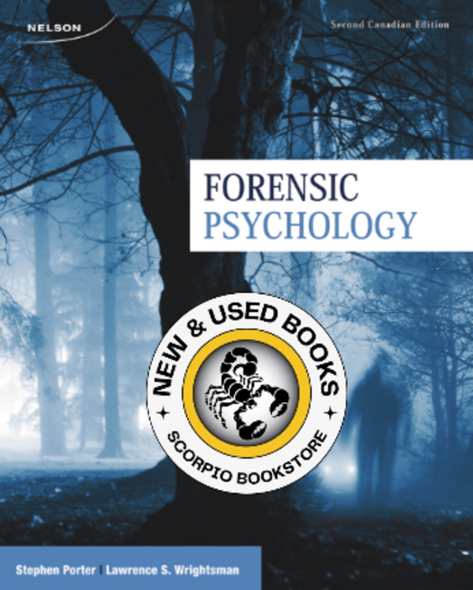 *PRE-ORDER, APPROX 4-6 BUSINESS DAYS* Forensic Psychology 2nd Edition by Stephen Porter 9780176509361 *FINAL SALE*