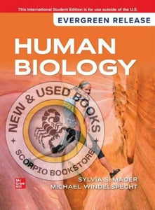 Human Biology 2025 Release By Sylvia S. Mader 9781265155063 *115g