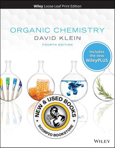 Organic Chemistry 4th Edition + WileyPLUS NextGen Card Set Single Semester by David R. Klein LOOSELEAF 9781119761105 * *SAN [ZZ]