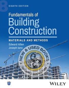 Fundamentals of Building Construction 8th edition by Edward Allen 9781394220120