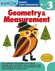 Grade 3 Geometry and Measurement Kumon Math Workbook 9781934968680 (USED:ACCEPTABLE; minor markings) *
