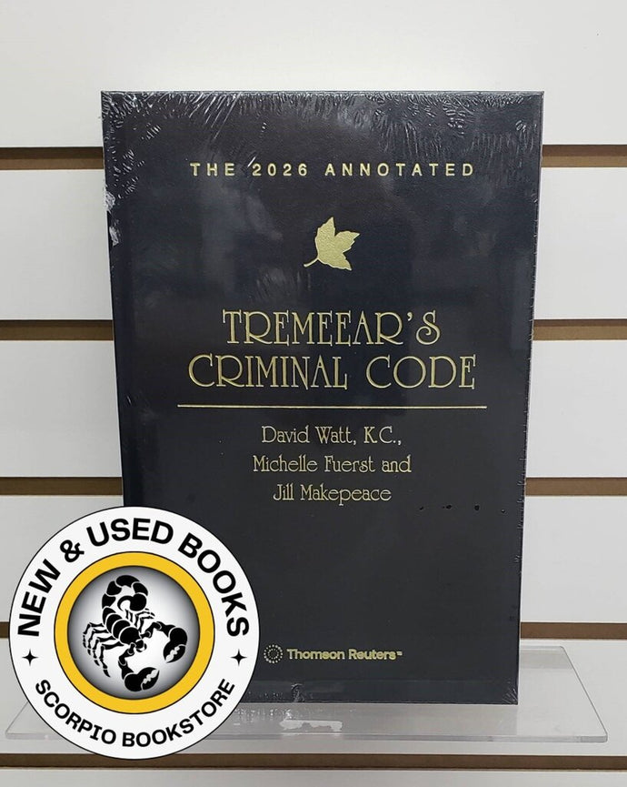 2026 Annotated Tremeear's Criminal Code 9781038215413 FULL VERSION HARDCOVER (for PICK UP) *88g