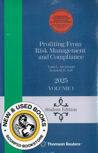 Load image into Gallery viewer, *PRE-ORDER, APPROX 4-6 BUSINESS DAYS* Profiting From Risk Management and Compliance 2025 + Forms + Proview by Mr. Justice Todd L. Archibald STUDENT EDITION 9781038205025 *FINAL SALE*
