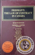 *PRE-ORDER, APPROX 4-6 BUSINESS DAYS* Fridman's The Law of Contract in Canada 7th edition + Proview by Jason W. Neyers STUDENT EDITION 9781038205643 *FINAL SALE*
