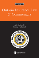 *PRE-ORDER, APPROX 4-6 BUSINESS DAYS* Ontario Insurance Law & Commentary 2026 Edition by Arie Odinocki 9780433538080 *FINAL SALE* [ZZ]