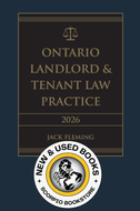 *PRE-ORDER, APPROX 4-6 BUSINESS DAYS* Ontario Landlord & Tenant Law Practice 2026 Edition by Jack Fleming 9780433537489 *FINAL SALE* [ZZ]