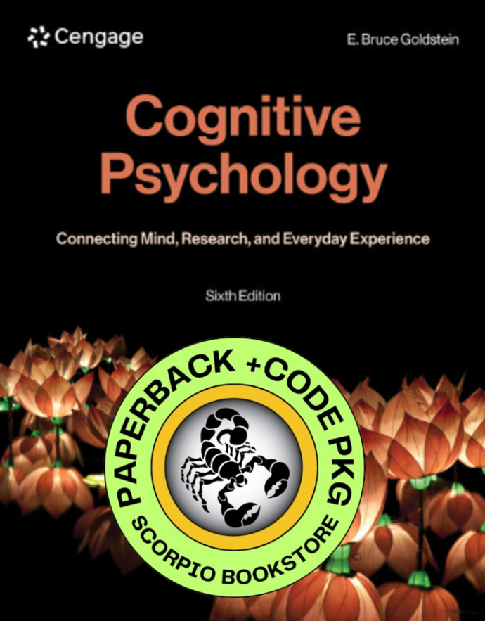 *PRE-ORDER, APPROX 4-6 BUSINESS DAYS* Cognitive Psychology 6th Edition + MindTap Multi-Term by E. Bruce Goldstein PKG 9781779544148