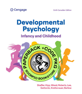 *PRE-ORDER, APPROX 4-6 BUSINESS DAYS* Developmental Psychology 6th Edition + MindTap 2-Term by David Shaffer PKG 9781779544155