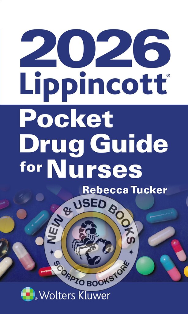 *PRE-ORDER, PENDING STOCK, APPROX OCT 8 2025* 2026 Lippincott Pocket Drug Guide for Nurses 14th edition by Rebecca Tucker 9781975255176