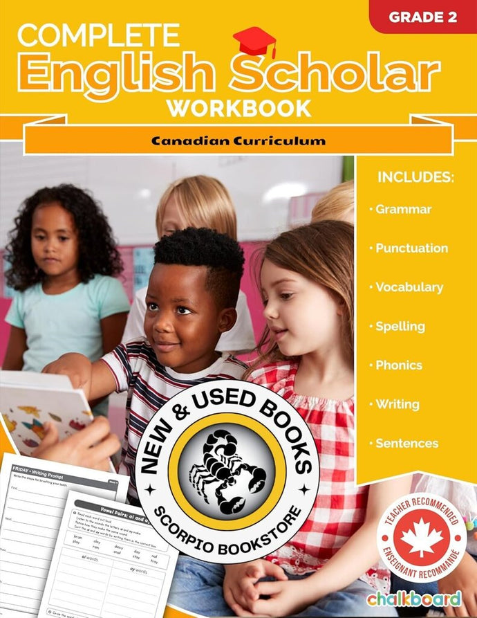 *PRE-ORDER, APPROX 4-6 BUSINESS DAYS* Complete English Scholar Grade 2 by Cassie Hatt 9781771058643