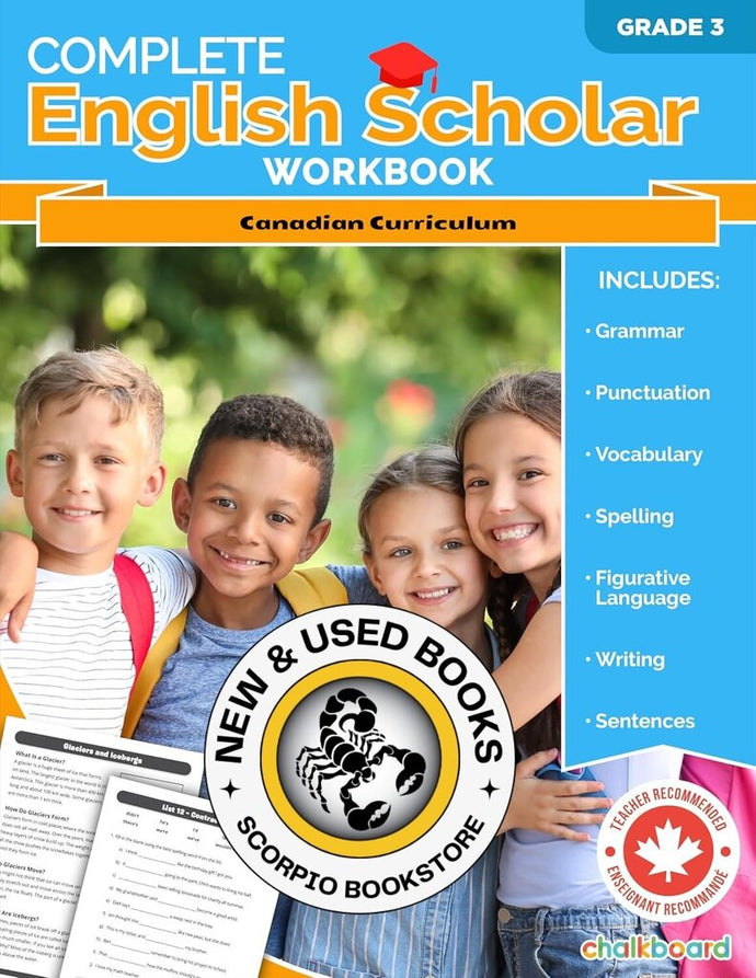 *PRE-ORDER, APPROX 4-6 BUSINESS DAYS* Complete English Scholar Grade 3 by Cassie Hatt 9781771058650