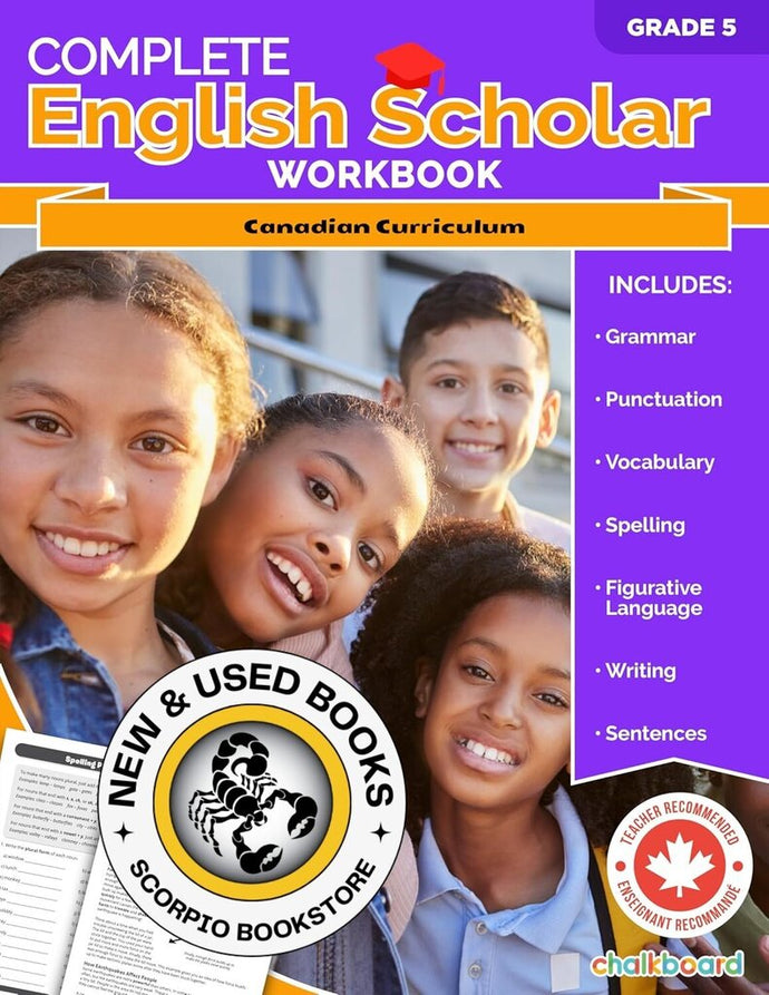 *PRE-ORDER, APPROX 4-6 BUSINESS DAYS* Complete English Scholar Grade 5 by Cassie Hatt 9781771058674