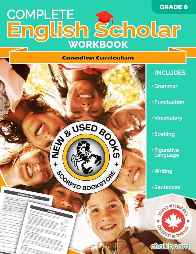 *PRE-ORDER, APPROX 4-6 BUSINESS DAYS* Complete English Scholar Grade 6 by Cassie Hatt 9781771058681