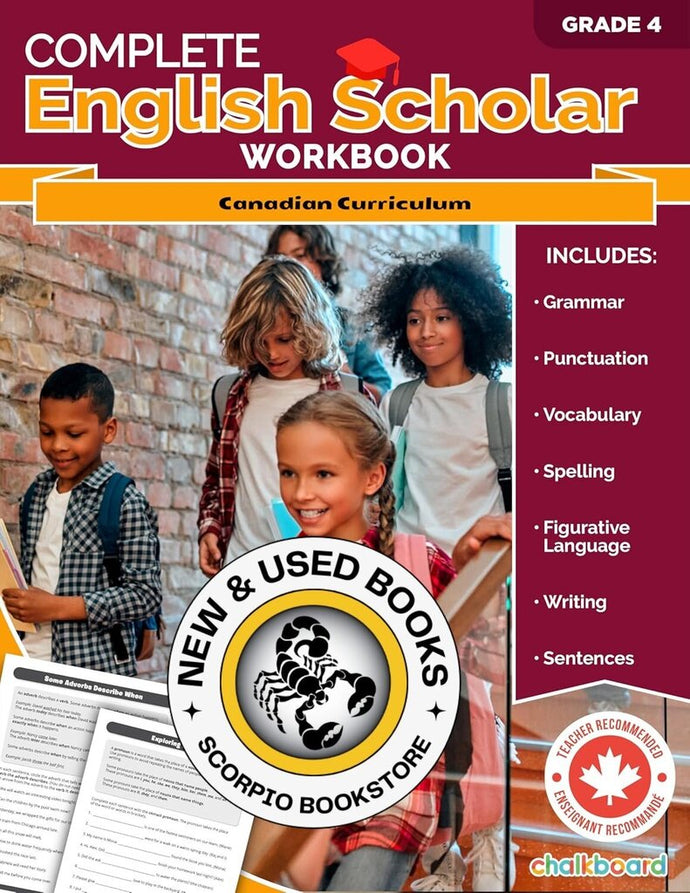 *PRE-ORDER, APPROX 4-6 BUSINESS DAYS* Complete English Scholar Grade 4 by Cassie Hatt 9781771058667