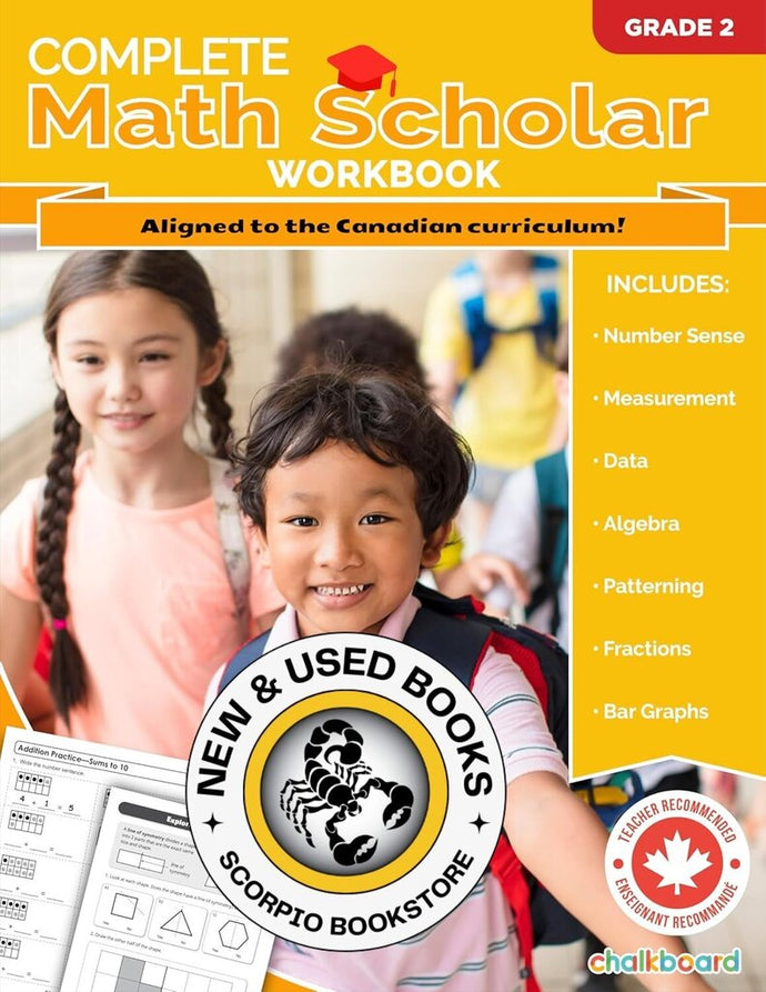 *PRE-ORDER, APPROX 4-6 BUSINESS DAYS* Complete Math Scholar Grade 2 by Cassie Hatt 9781771058582