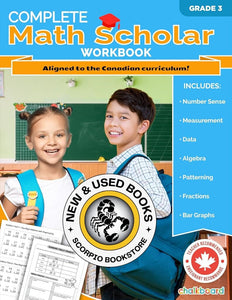 *PRE-ORDER, APPROX 4-6 BUSINESS DAYS* Complete Math Scholar Grade 3 by Cassie Hatt 9781771058599