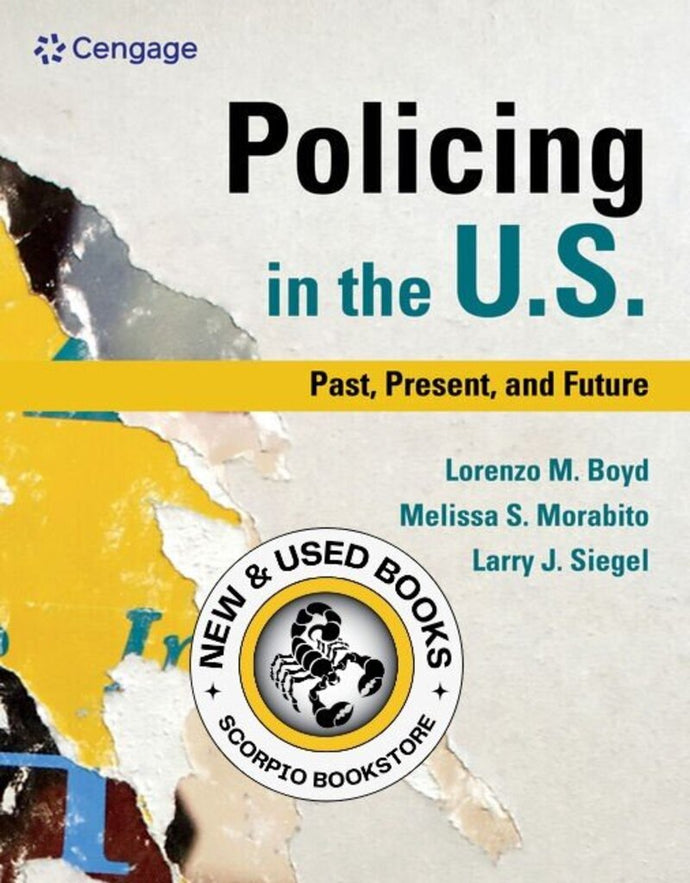*PRE-ORDER, APPROX 4-6 BUSINESS DAYS* Policing in the U.S. + MindTap 1 term Printed Access Card by Lorenzo M. Boyd 9780357615638
