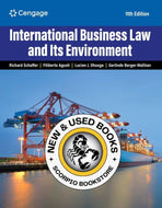 *PRE-ORDER, APPROX 4-6 BUSINESS DAYS* International Business Law and Its Environment 11th Edition by Richard Schaffer 9780357717868 [ZZ]