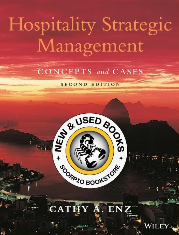 *PRE-ORDER, APPROX 7-10 BUSINESS DAYS* Hospitality Strategic Management 2nd edition by Cathy A. Enz 9780470083598