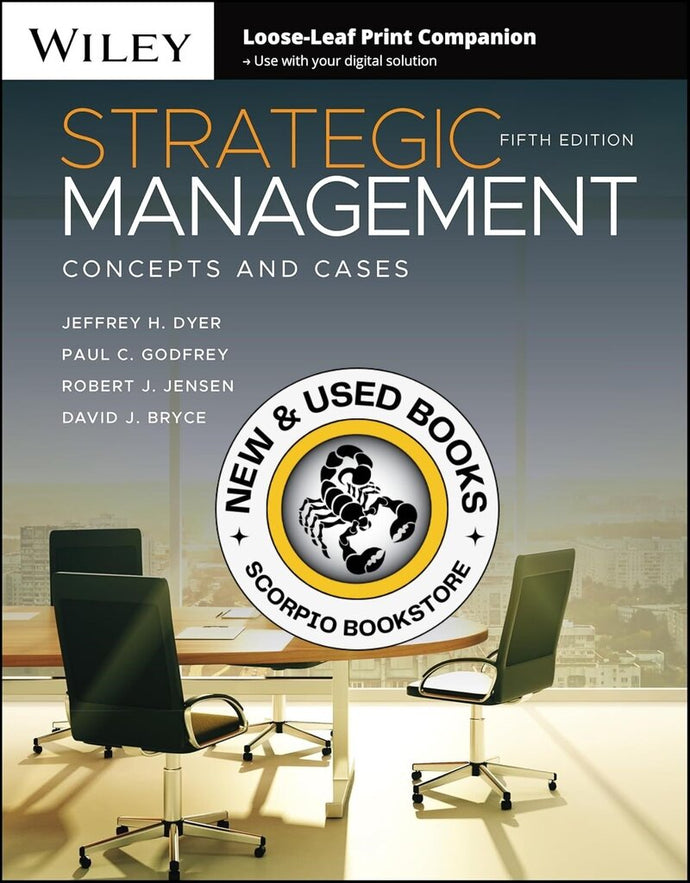 *PRE-ORDER, APPROX 7-10 BUSINESS DAYS* Strategic Management 5th edition by Jeffrey H. Dyer LOOSLEAF 9781394161904