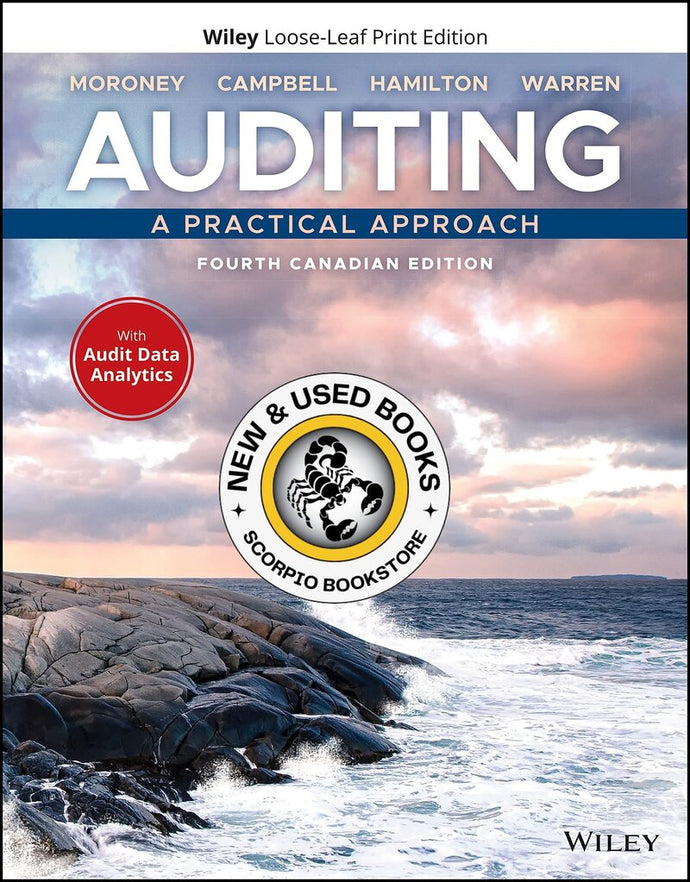 *PRE-ORDER, APPROX 7-10 BUSINESS DAYS* Auditing A Practical Approach 4th Canadian Edition By Moroney LOOSELEAF 9781119709510