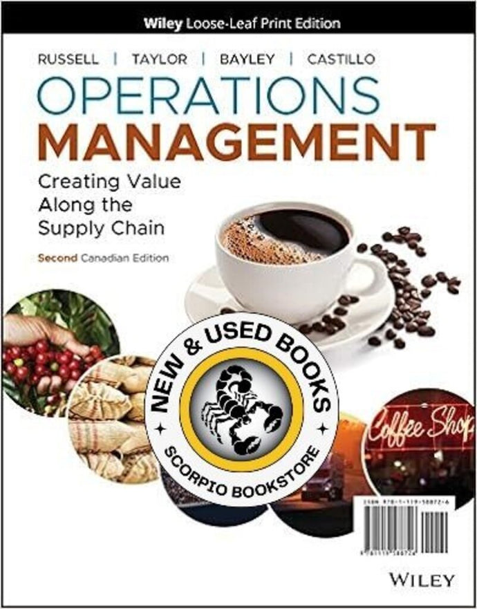 *PRE-ORDER, APPROX 7-10 BUSINESS DAYS* Operations Management 2nd Canadian edition by Roberta S. Russell LOOSELEAF 9781119588726